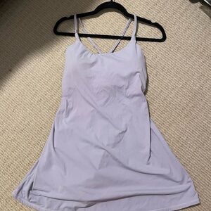 Halara Workout Dress - Built in Bra and Shorts - Lavender